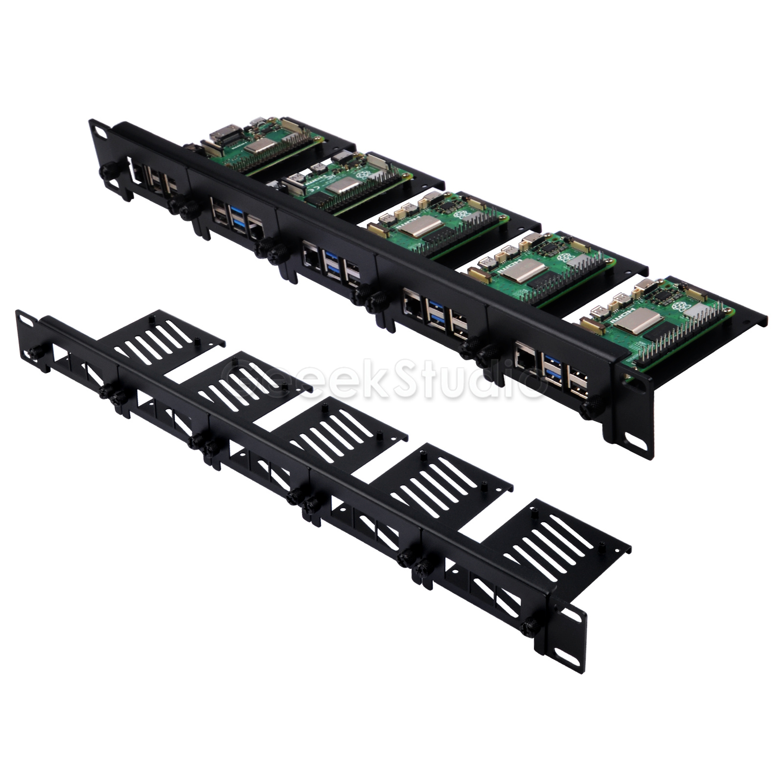 1U Rack Mount voor Raspberry P - Deskpi Super6C recensie en prijs